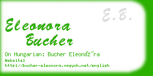 eleonora bucher business card